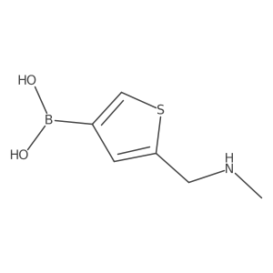 5-((Methylamino)methyl)thiophen-3-ylboronic acid Structure