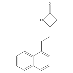4-(2-Naphthalen-1-yl-ethyl)-azetidin-2-one结构式
