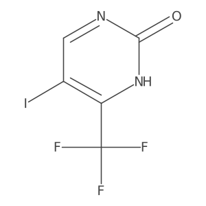 5-Iodo-4-(trifluoromethyl)pyrimidin-2-ol结构式