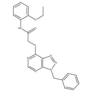 2-((3-benzyl-3H-[1,2,3]triazolo[4,5-d]pyrimidin-7-yl)thio)-N-(2-ethoxyphenyl)acetamide Structure