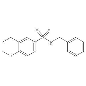 N-benzyl-3-ethyl-4-methoxybenzenesulfonamide结构式