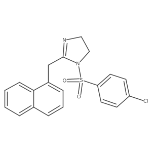 1-(4-chlorobenzenesulfonyl)-2-[(naphthalen-1-yl)methyl]-4,5-dihydro-1H-imidazole结构式