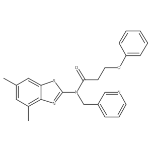 N-(4,6-dimethylbenzo[d]thiazol-2-yl)-3-phenoxy-N-(pyridin-3-ylmethyl)propanamide Structure