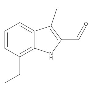7-ethyl-3-methyl-1H-indole-2-carbaldehyde Structure