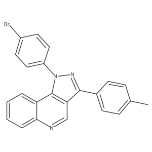 1-(4-bromophenyl)-3-(4-methylphenyl)-1H-pyrazolo[4,3-c]quinoline结构式