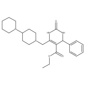 Ethyl 6-(1,4'-bipiperidin-1'-ylmethyl)-2-oxo-4-phenyl-1,2,3,4-tetrahydropyrimidine-5-carboxylate Structure