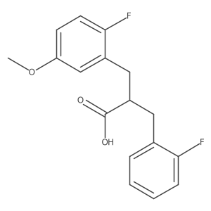 2-Fluoro-I+/--[(2-fluorophenyl)methyl]-5-methoxybenzenepropanoic acid结构式