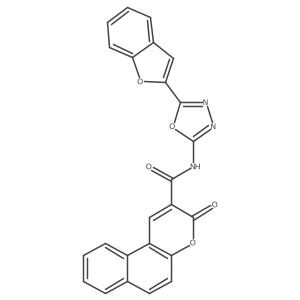 N-(5-(benzofuran-2-yl)-1,3,4-oxadiazol-2-yl)-3-oxo-3H-benzo[f]chromene-2-carboxamide Structure