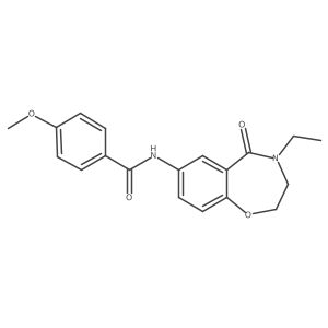 N-(4-ethyl-5-oxo-2,3,4,5-tetrahydro-1,4-benzoxazepin-7-yl)-4-methoxybenzamide Structure