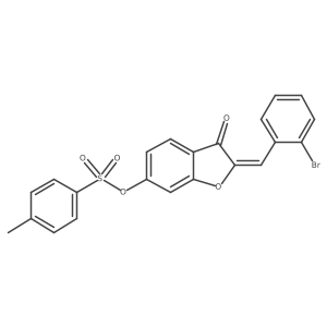 (2Z)-2-(2-bromobenzylidene)-3-oxo-2,3-dihydro-1-benzofuran-6-yl 4-methylbenzenesulfonate Structure