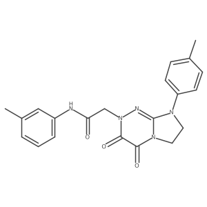 2-(3,4-dioxo-8-(p-tolyl)-3,4,7,8-tetrahydroimidazo[2,1-c][1,2,4]triazin-2(6H)-yl)-N-(m-tolyl)acetamide Structure