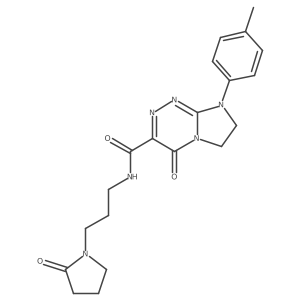 4-oxo-N-(3-(2-oxopyrrolidin-1-yl)propyl)-8-(p-tolyl)-4,6,7,8-tetrahydroimidazo[2,1-c][1,2,4]triazine-3-carboxamide Structure