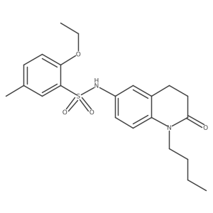 N-(1-butyl-2-oxo-1,2,3,4-tetrahydroquinolin-6-yl)-2-ethoxy-5-methylbenzenesulfonamide Structure