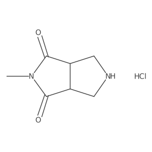 2-Methyltetrahydropyrrolo[3,4-c]pyrrole-1,3(2h,3ah)-dione hydrochloride Structure