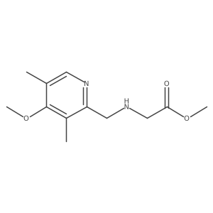 Methyl 2-((4-methoxy-3,5-dimethylpyridin-2-yl)methylamino)acetate结构式