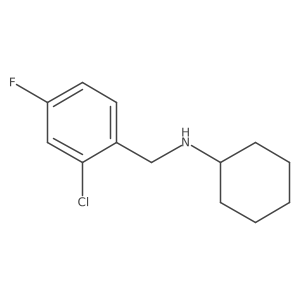 N-[(2-chloro-4-fluorophenyl)methyl]cyclohexanamine结构式
