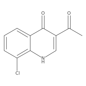 3-Acetyl-8-chloroquinolin-4(1H)-one Structure