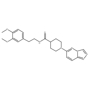 N-[2-(3,4-dimethoxyphenyl)ethyl]-1-([1,2,4]triazolo[4,3-b]pyridazin-6-yl)piperidine-4-carboxamide Structure