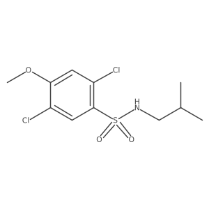 2,5-dichloro-N-isobutyl-4-methoxybenzenesulfonamide Structure