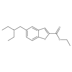 5-[(Diethylamino)methyl]-2-benzofurancarboxylic acid ethyl ester Structure