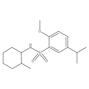 {[2-Methoxy-5-(methylethyl)phenyl]sulfonyl}(2-methylcyclohexyl)amine结构式