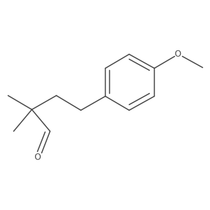 4-(4-Methoxyphenyl)-2,2-dimethylbutanal结构式
