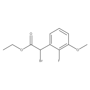 Ethyl 2-bromo-2-(2-fluoro-3-methoxyphenyl)acetate Structure