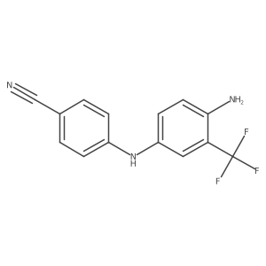 Benzonitrile, 4-[[4-amino-3-(trifluoromethyl)phenyl]amino]-结构式