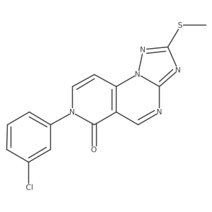 7-(3-chlorophenyl)-2-(methylthio)pyrido[3,4-e][1,2,4]triazolo[1,5-a]pyrimidin-6(7H)-one Structure
