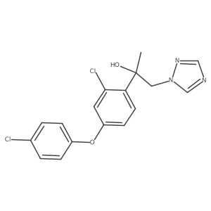 2-[2-Chloro-4-(4-chlorophenoxy)phenyl]-1-(1,2,4-triazol-1-yl)propan-2-ol Structure