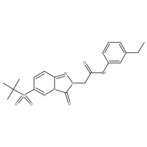 N-(3-ethylphenyl)-2-[6-(2-methylpropane-2-sulfonyl)-3-oxo-2H,3H-[1,2,4]triazolo[4,3-b]pyridazin-2-yl]acetamide Structure