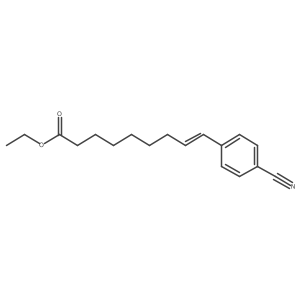 Ethyl (8Z)-9-(4-cyanophenyl)-8-nonenoate结构式