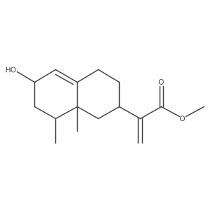 methyl 2-[(2R,6R,8S,8aR)-6-hydroxy-8,8a-dimethyl-2,3,4,6,7,8-hexahydro-1H-naphthalen-2-yl]prop-2-enoate结构式