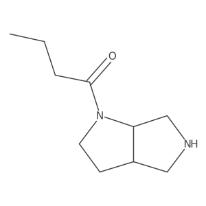 1-(cis-Hexahydropyrrolo[3,4-b]pyrrol-1(2H)-yl)butan-1-one结构式