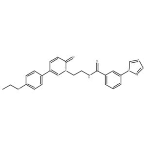 N-(2-(3-(4-ethoxyphenyl)-6-oxopyridazin-1(6H)-yl)ethyl)-3-(1H-tetrazol-1-yl)benzamide Structure