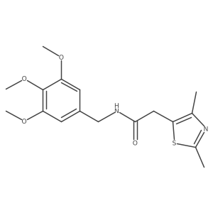 2-(2,4-dimethylthiazol-5-yl)-N-(3,4,5-trimethoxybenzyl)acetamide Structure