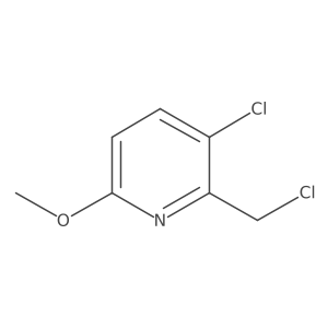 3-Chloro-2-(chloromethyl)-6-methoxypyridine Structure