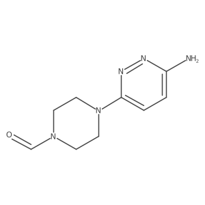 4-(6-Aminopyridazin-3-yl)piperazine-1-carbaldehyde结构式