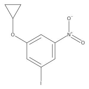 1-Cyclopropoxy-3-iodo-5-nitrobenzene Structure
