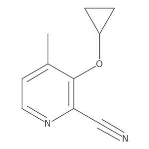 3-Cyclopropoxy-4-methylpicolinonitrile结构式