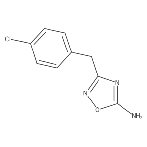 3-(4-Chlorobenzyl)-1,2,4-oxadiazol-5-amine结构式
