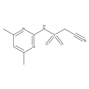 1-Cyano-N-(4,6-dimethyl-2-pyrimidinyl)methanesulfonamide Structure