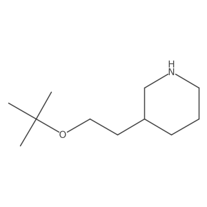 3-[2-(Tert-butoxy)ethyl]piperidine结构式