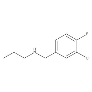 [(3-Chloro-4-fluorophenyl)methyl](propyl)amine结构式