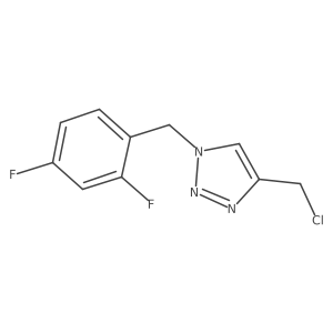 4-(chloromethyl)-1-[(2,4-difluorophenyl)methyl]-1H-1,2,3-triazole结构式