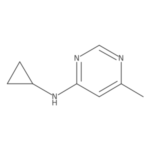 N-cyclopropyl-6-methylpyrimidin-4-amine结构式
