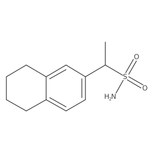 1-(5,6,7,8-Tetrahydronaphthalen-2-yl)ethane-1-sulfonamide结构式