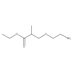 Ethyl 3-[(2-aminoethyl)sulfanyl]-2-methylpropanoate Structure