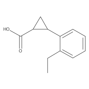 2-(2-Ethylphenyl)cyclopropane-1-carboxylic acid结构式