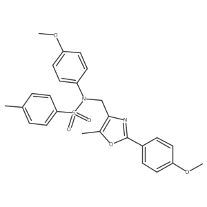 N-(4-methoxyphenyl)-N-{[2-(4-methoxyphenyl)-5-methyl-1,3-oxazol-4-yl]methyl}-4-methylbenzene-1-sulfonamide Structure